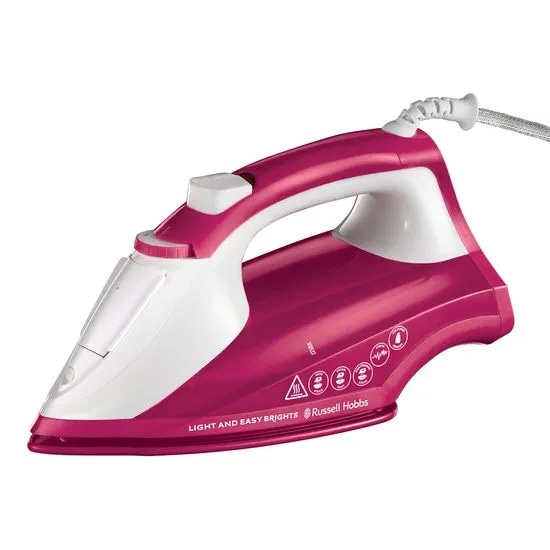 Light & Easy Brights Berry Iron 26480-56 Russell Hobbs - Akcija v trgovini E.Leclerc