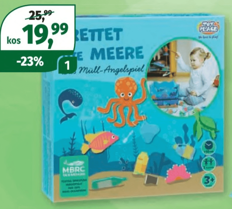 Reši morje TOY PLACE - Akcija v trgovini Mueller