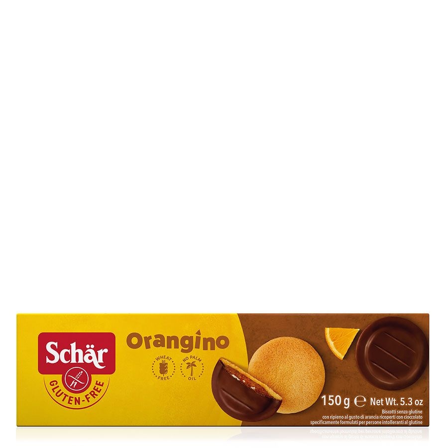 Schär Orangino piškoti s pomarančnim nadevom 150 g Akcija v trgovini Mercator