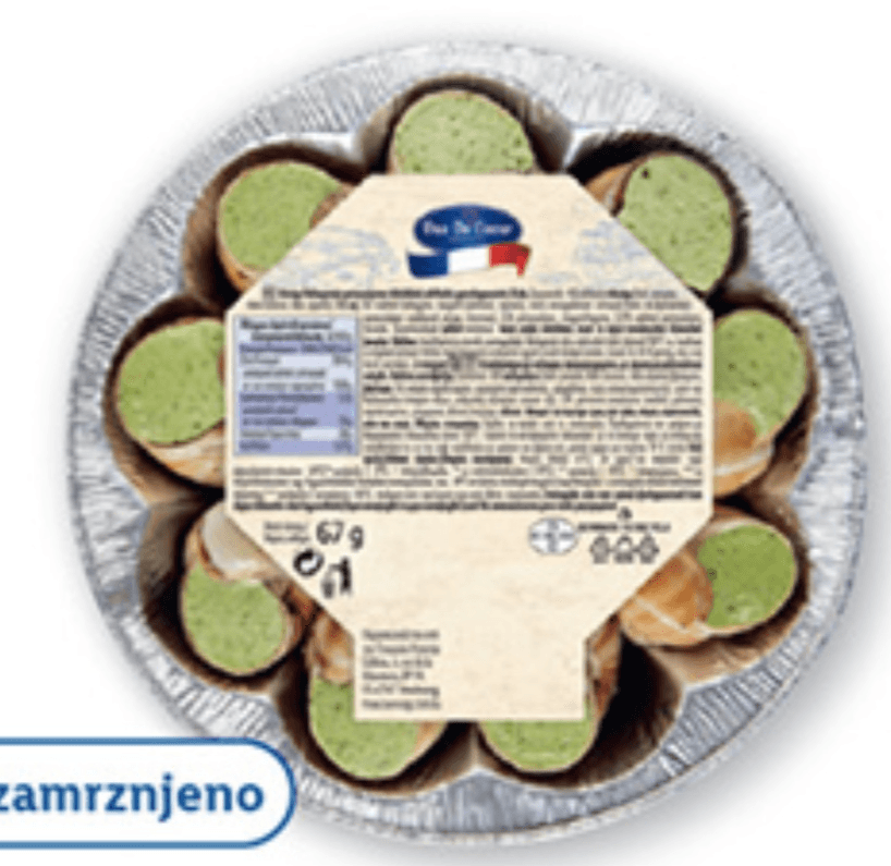 DUC DE COEUR Polnjeni polži 67 g - Akcija v trgovini Lidl