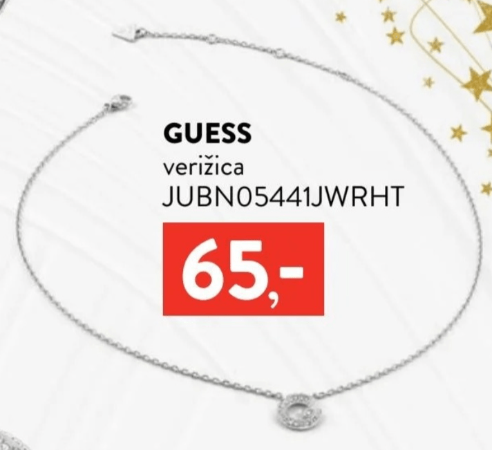 GUESS verižica JUBN05441JWRHT - Akcija v trgovini Regal Shop