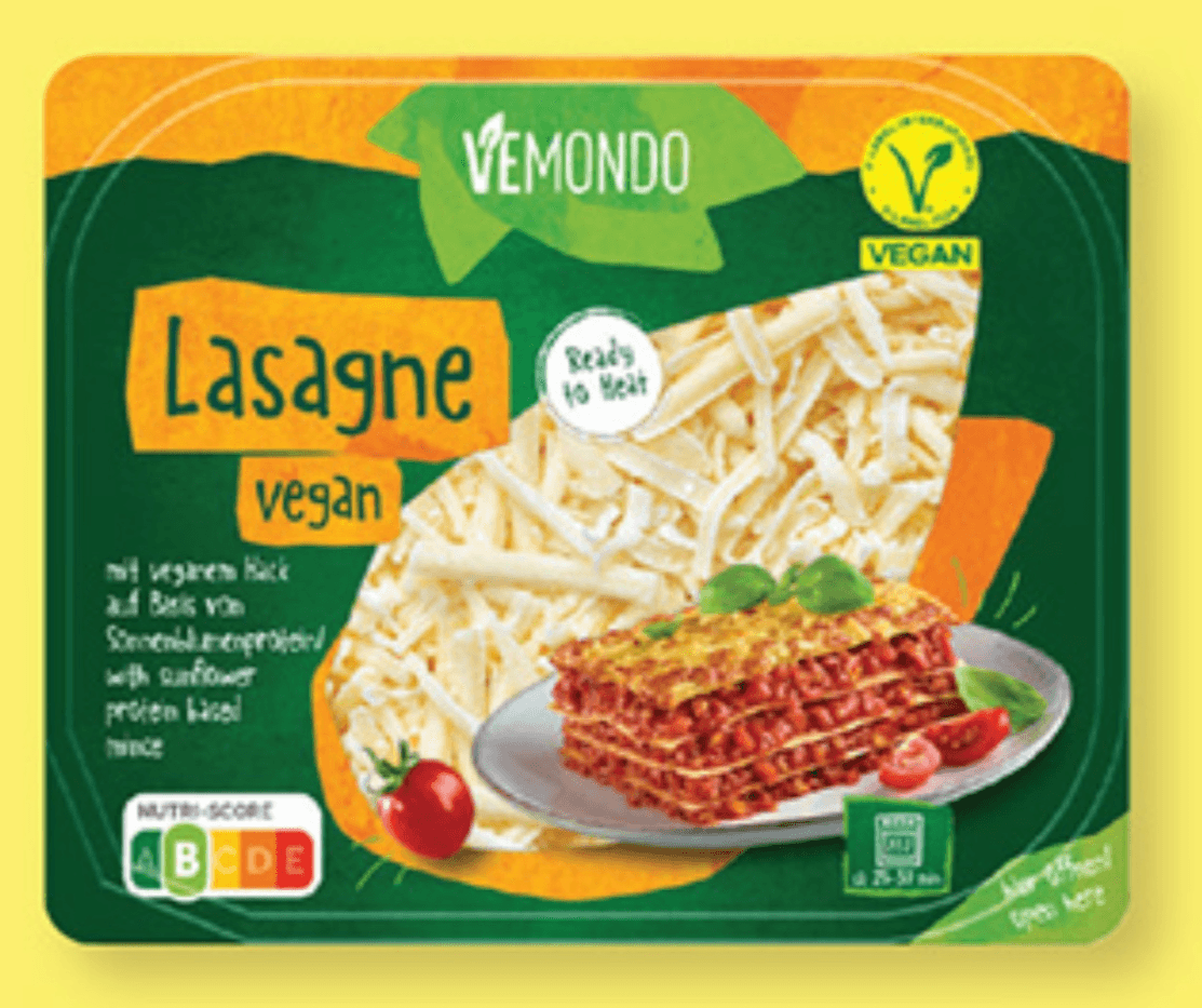 Veganska lazanja 400 g Vemondo - Akcija v trgovini Lidl