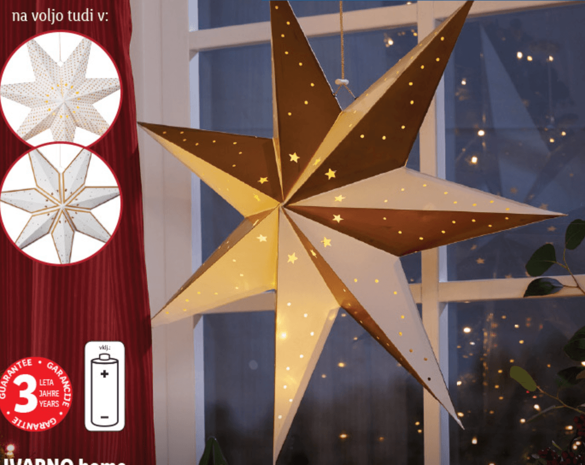 LIVARNO home Božična LED-zvezda - Akcija v trgovini Lidl