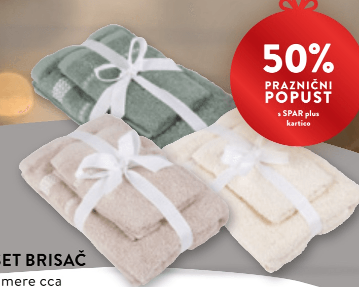 Svilanit Set brisač 30 x 50 cm + 50 x 100 cm - Akcija v trgovini Spar