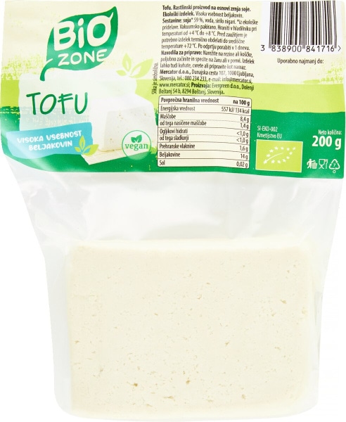 Tofu Bio Zone 200 g - Akcija v trgovini Mercator