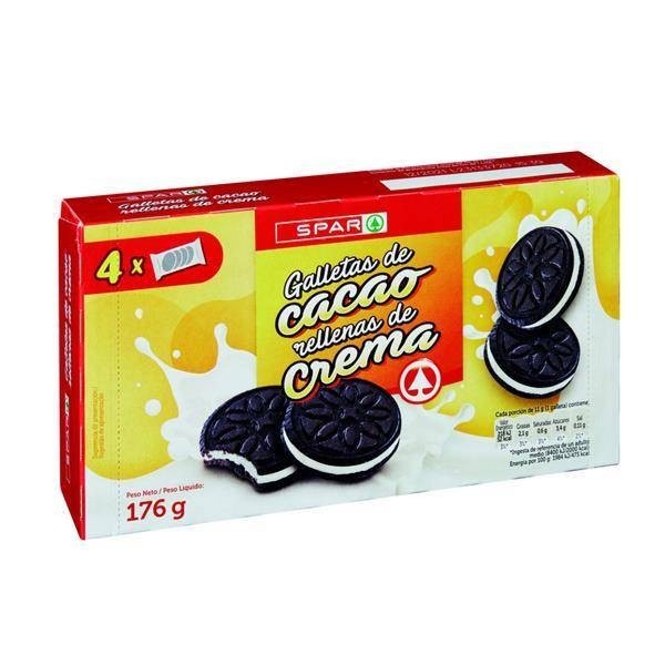 SPAR Cocoa Cream sendvič keksi 4 x 44 g (176 g) Akcija v trgovini Spar