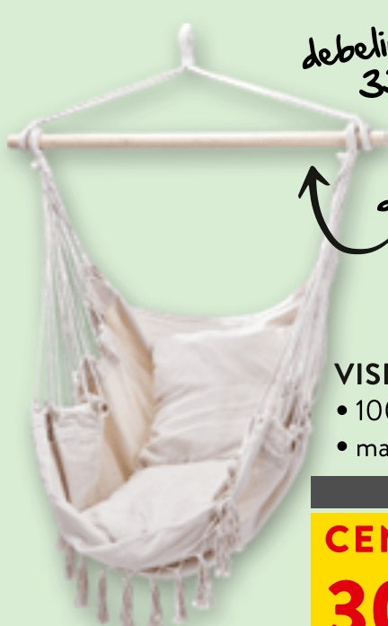 Viseči stol SIM PEX - Akcija v trgovini Spar