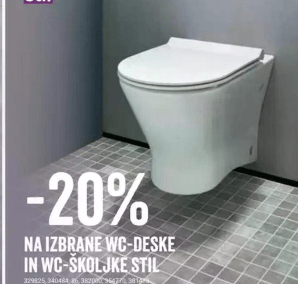 WC-deske in WC-školjke Stil - Akcija v trgovini Pevex