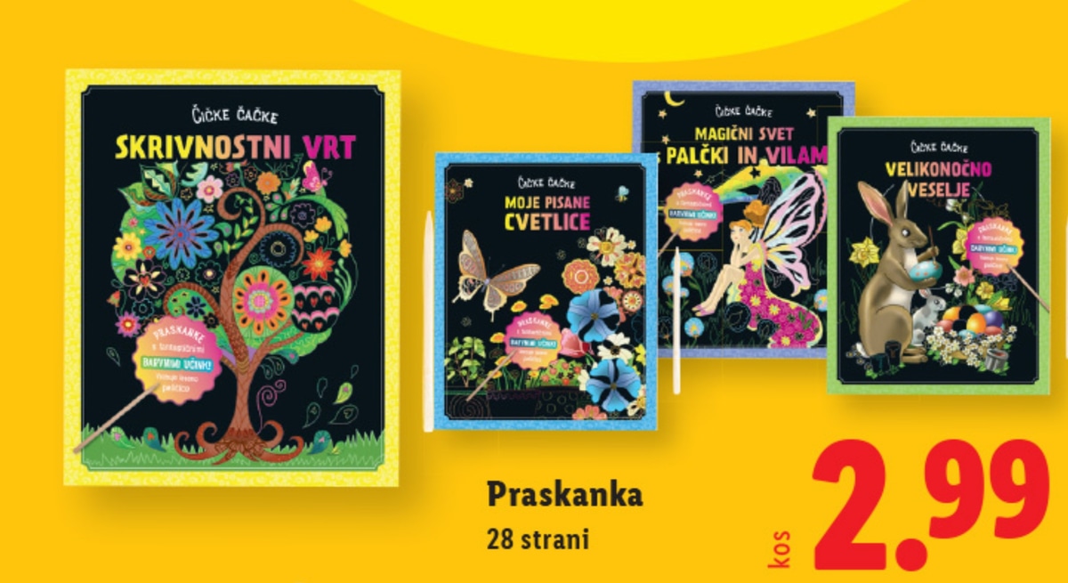 Praskanka Moje pisane cvetlice - Akcija v trgovini Lidl