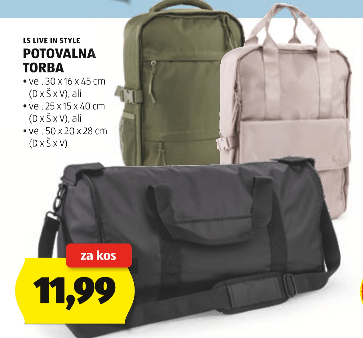 LS Live in Style Potovalna torba - Akcija v trgovini Hofer