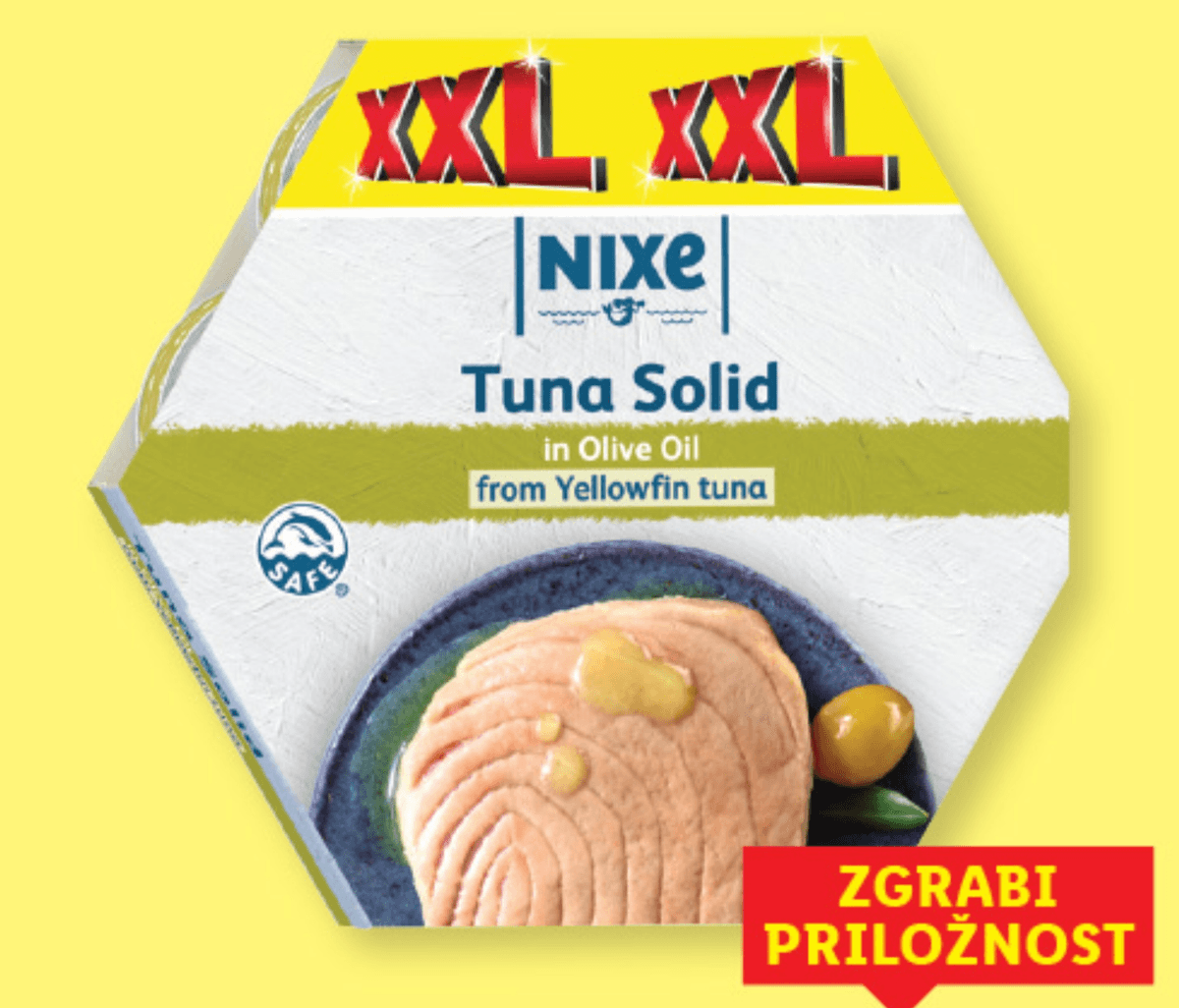 Nixe Tuna v oljčnem olju XXL 7 x 80 g - Akcija v trgovini Lidl