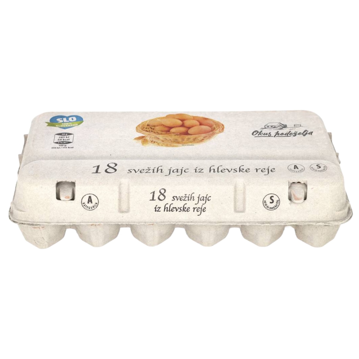 Jajca hlevske reje 18 kosov Jata Emona - Akcija v trgovini Hofer