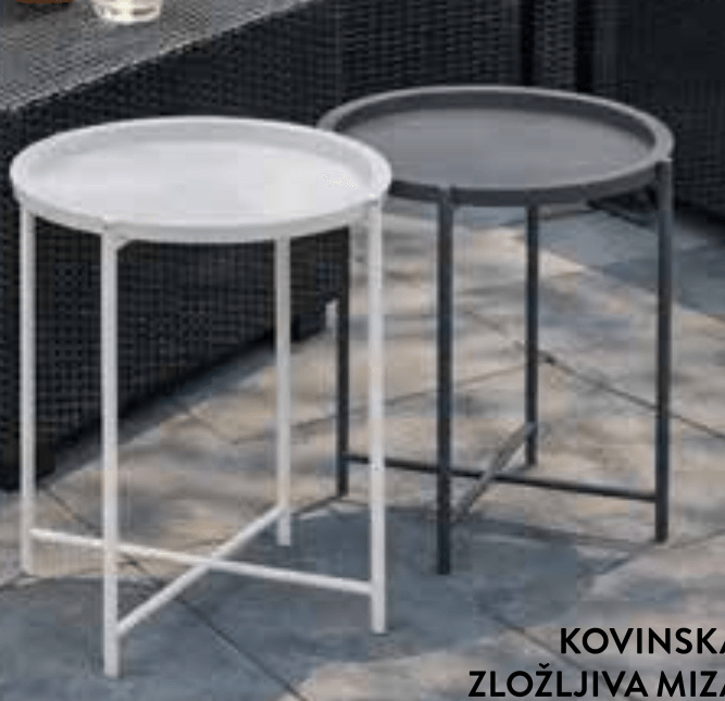 Kovinska zložljiva miza - Akcija v trgovini Spar