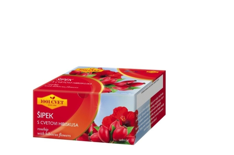 Čaj 1001 Cvet 40 g (kamilica), 88 g (planinski), 120 g (šipek hibiskus) - Akcija v trgovini Spar
