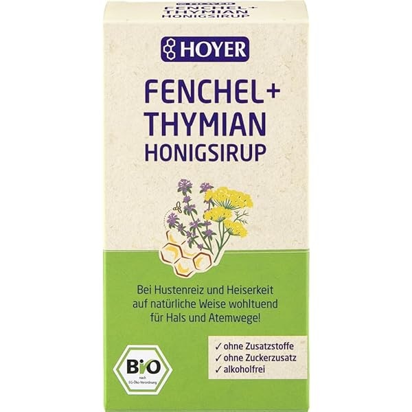 Hoyer bio komarček & timijan med sirup 250 g - Akcija v trgovini Mueller