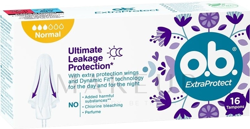 o.b. ExtraProtect Normal tamponi 16 kosov Akcija v trgovini Dm