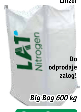 Umetno gnojilo KAN 27% Linzer 600 kg - Akcija v trgovini Jager