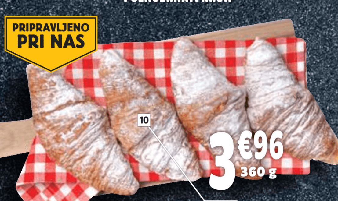 Rogljič z mareličnim polnilom 4 kos - Akcija v trgovini E.Leclerc