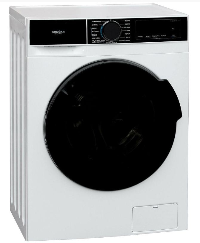 Pralni stroj Končar PR148MAINV 8 KG - Akcija v trgovini Pevex