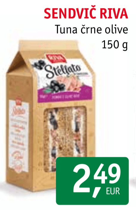 Sendvič Riva 150 g - Akcija v trgovini Jager