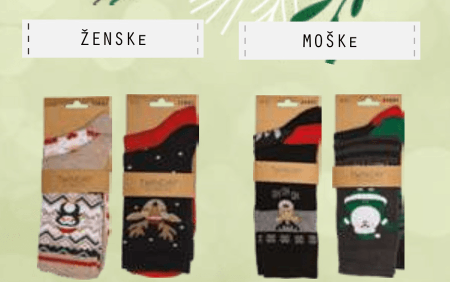 2X Moške nogavice ali 2X Ženske nogavice twin day - Akcija v trgovini E.Leclerc