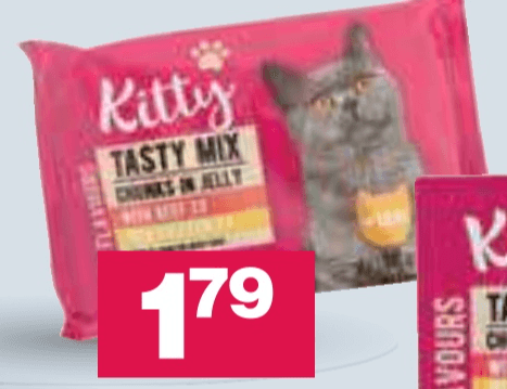 Mokra hrana za odrasle mačke Kitty 4 x 100 g - Akcija v trgovini Mercator