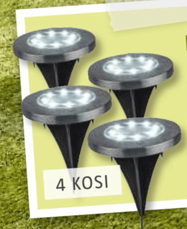 Komplet solarnih LED svetilk 4 KOSI - Akcija v trgovini Bauhaus
