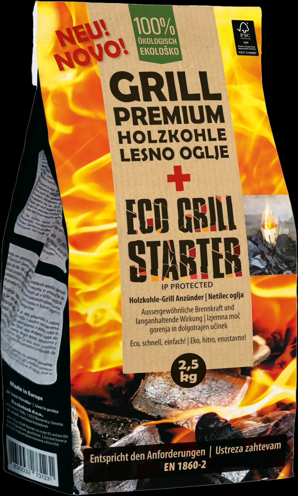 Leseno oglje za žar 2,5 kg ECO GRILL STARTER - Akcija v trgovini E.Leclerc