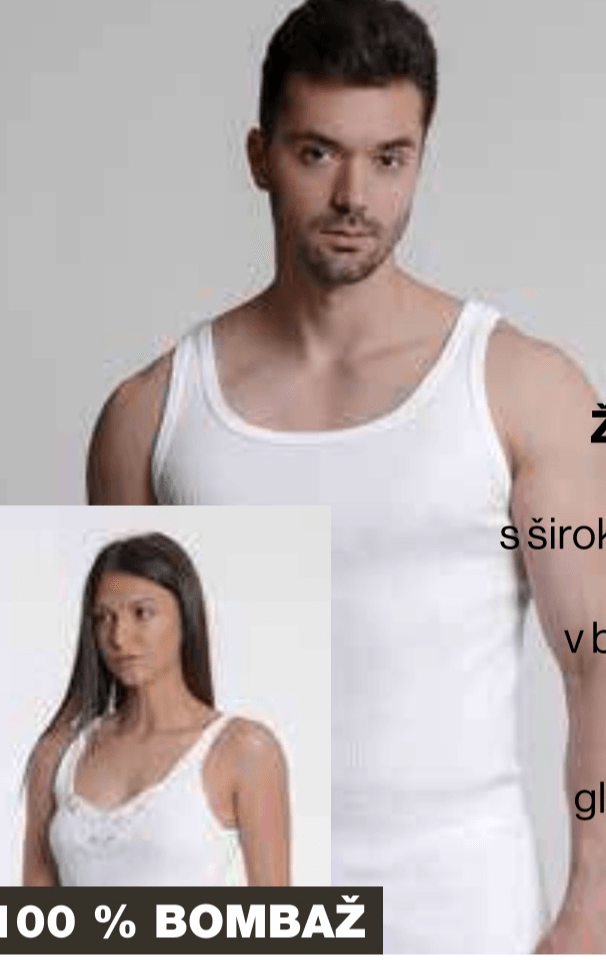 Ženska in moška spodnja majica - Akcija v trgovini Mercator