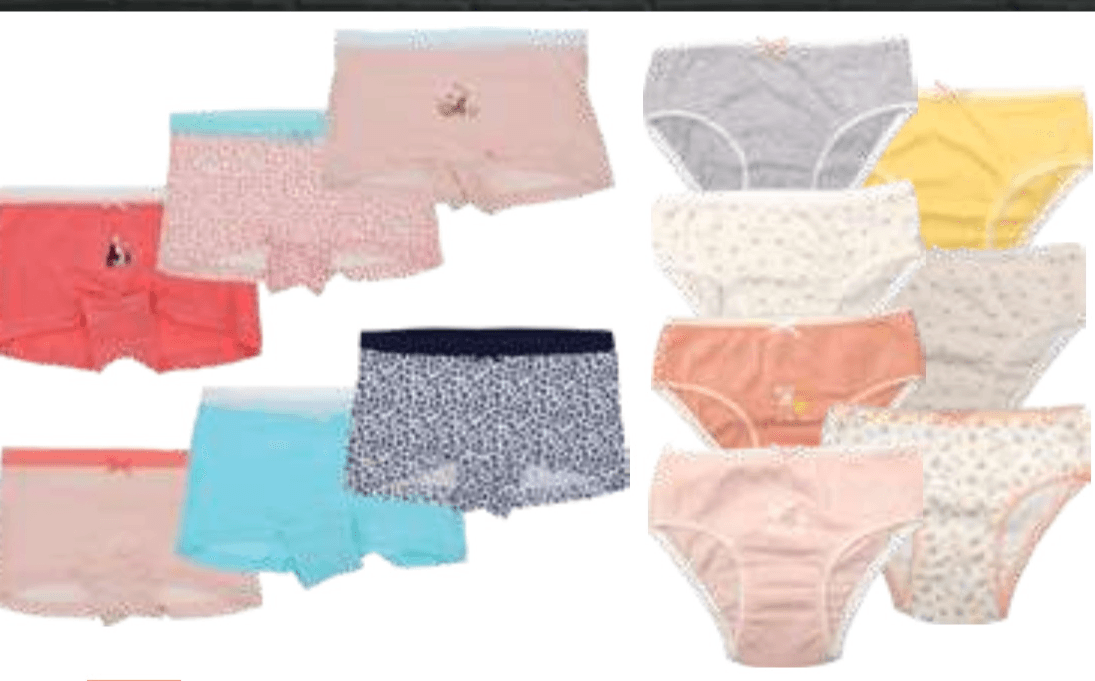 Dekliške Bokser Hlačke ali Spodnje Hlačke 6X ali 7X Tisjaia - Akcija v trgovini E.Leclerc