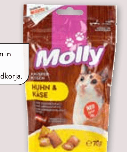 Molly Poslastica za mačke 70 g - Akcija v trgovini Spar
