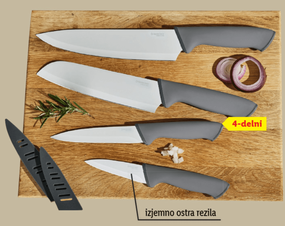 SILVERCREST Komplet nožev iz legiranega jekla 4-delni - Akcija v trgovini Lidl