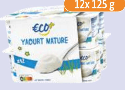Naravni jogurt Yaourt Nature 12/1, 1.5 kg ECO+ - Akcija v trgovini E.Leclerc