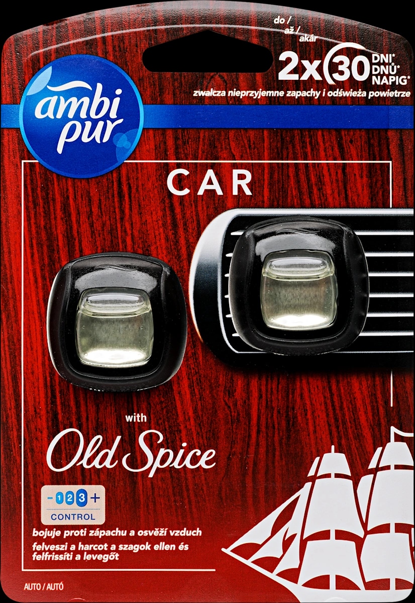 Dišava za avto Old Spice Ambi Pur 2 ml Akcija v trgovini Jager