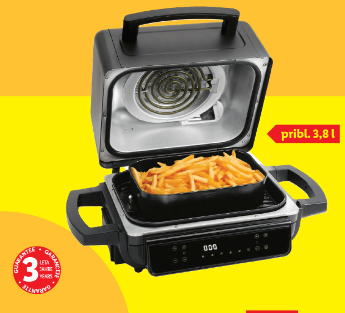 SILVERCREST KITCHEN TOOLS Cvrtnik na vroči zrak pribl. 3,8 l - Akcija v trgovini Lidl