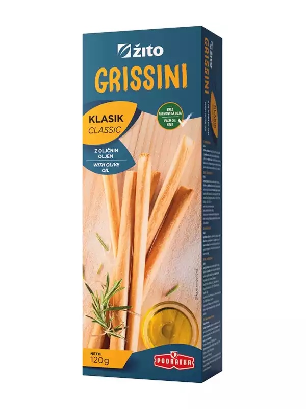 Grissini 120 g Žito - Akcija v trgovini Tuš