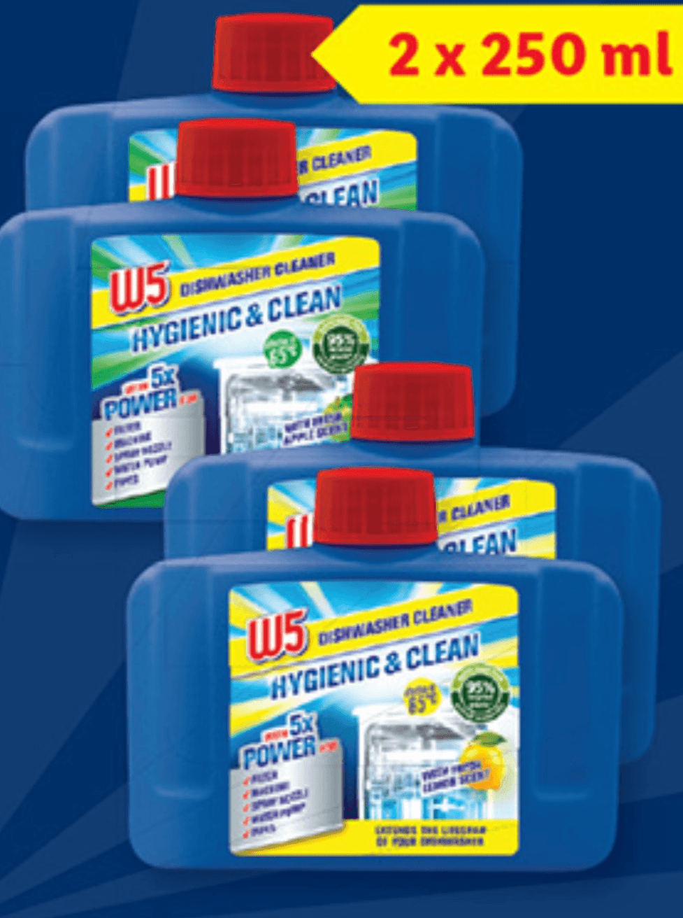 W5 Čistilo za pomivalni stroj 2 x 250 ml - Akcija v trgovini Lidl