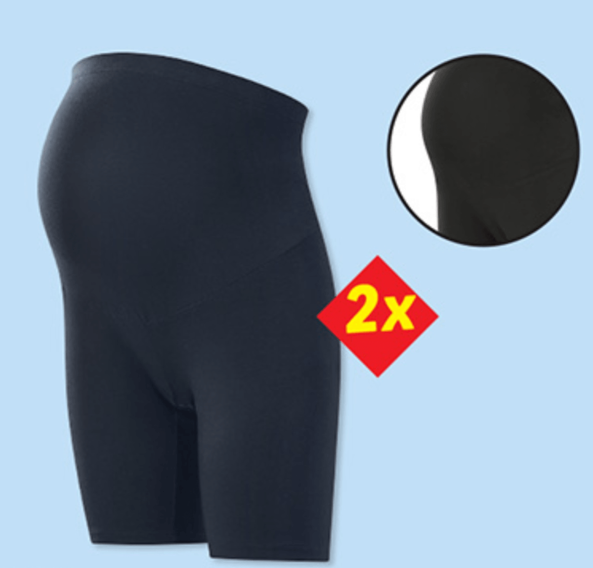 Esmara Nosečniške kratke pajkice 2x - Akcija v trgovini Lidl