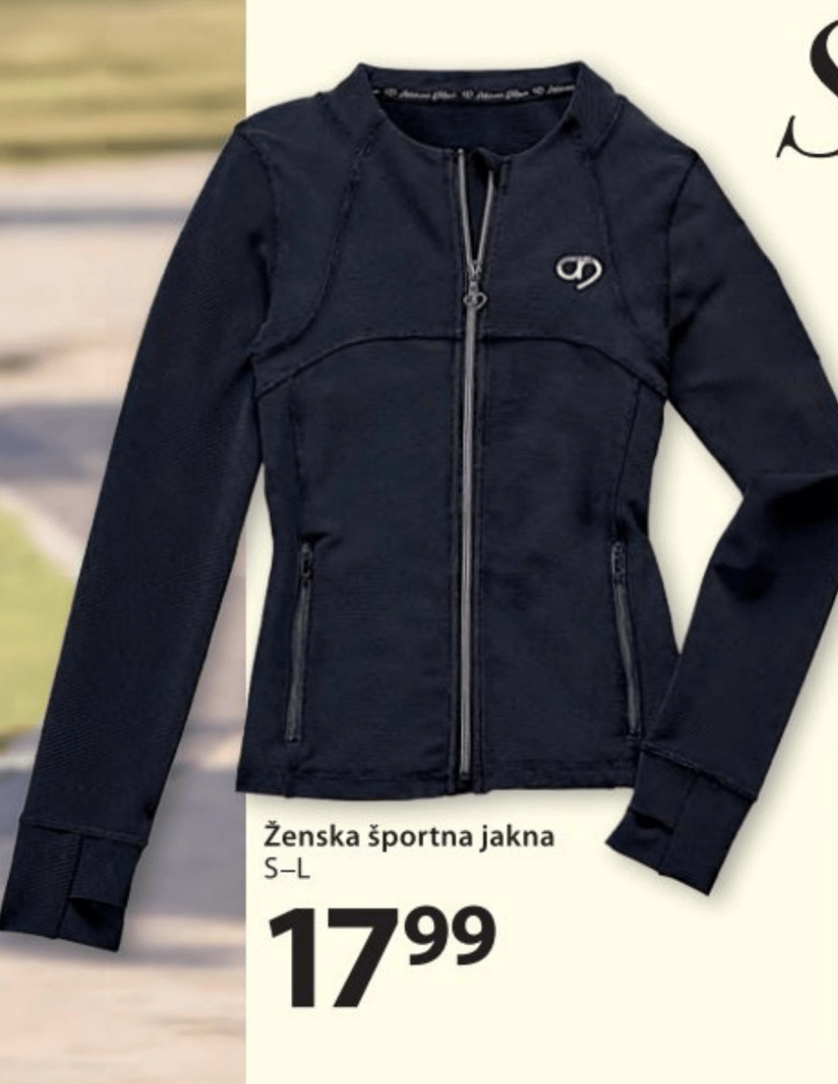 Ženska športna jakna S-L - Akcija v trgovini NKD