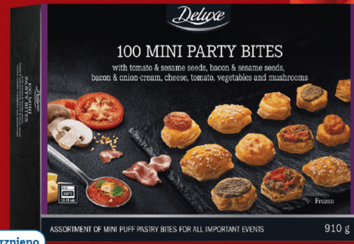 Deluxe Mini prigrizki iz listnatega testa 910 g - Akcija v trgovini Lidl