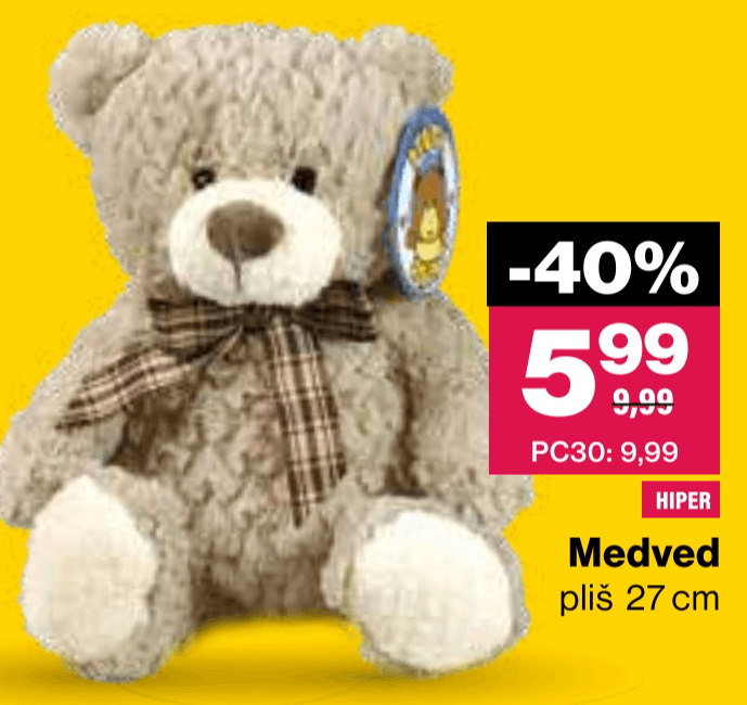 Medved - Akcija v trgovini Mercator