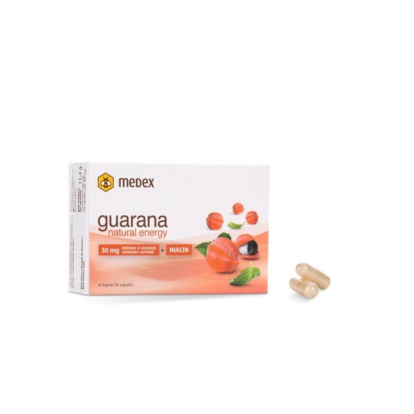 Prehransko dopolnilo Guarana Medex 30 kapsul - Akcija v trgovini E.Leclerc