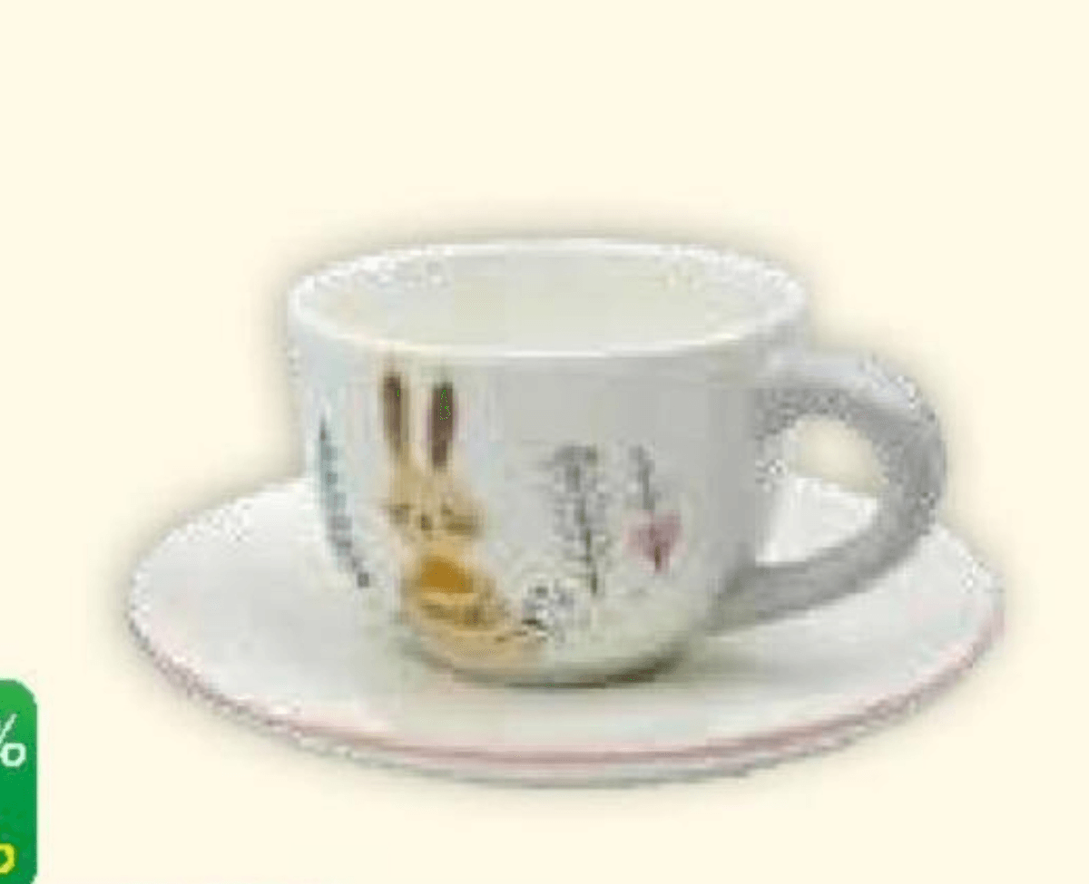 Vivi Keramična skodelica s krožnikom 2/1 - Akcija v trgovini Tuš