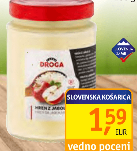 Droga Hren z jabolki 280 g - Akcija v trgovini Jager
