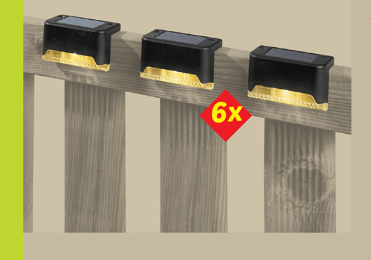 LIVARNO Solarna LED-svetilka 6x - Akcija v trgovini Lidl