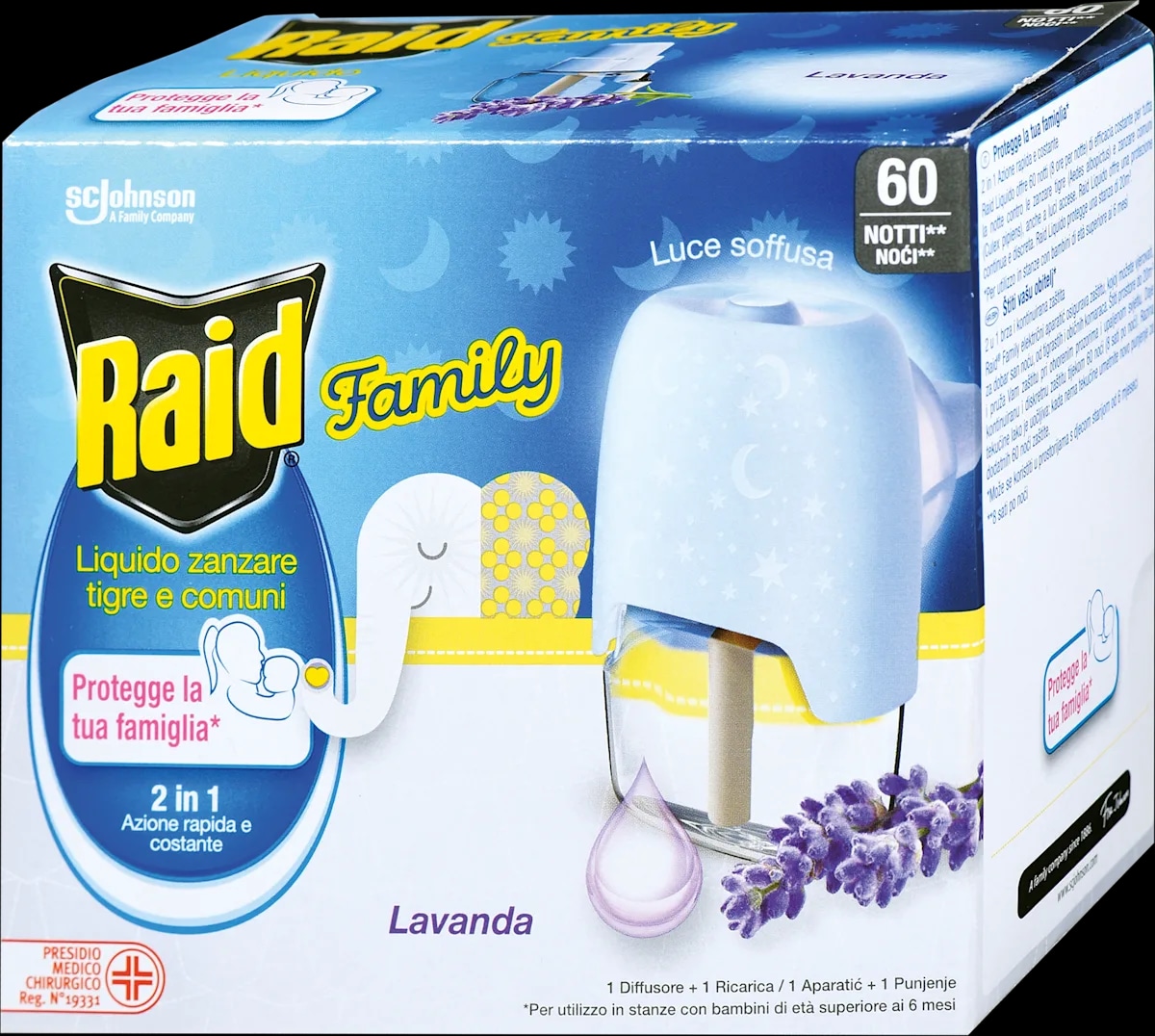 RAID električni aparat liquid 21 ml, 2+21 ml ali Family Lavanda 36 ml - Akcija v trgovini Mueller