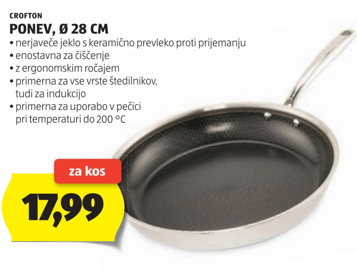 Ponev Ø 28 CM CROFTON - Akcija v trgovini Hofer