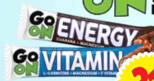 Ploščica Energy ali Vitamin 45 g Go On - Akcija v trgovini E.Leclerc