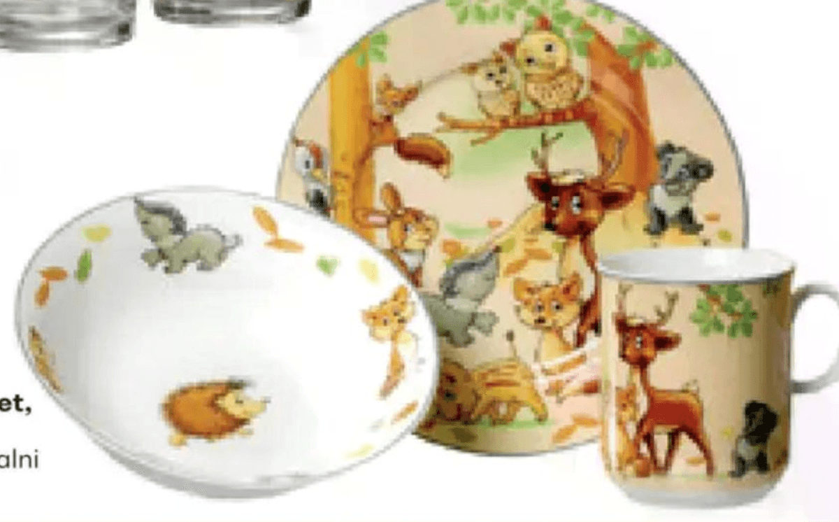 Otroški namizni set Ritzenhoff & Breker 3-delni - Akcija v trgovini Rutar