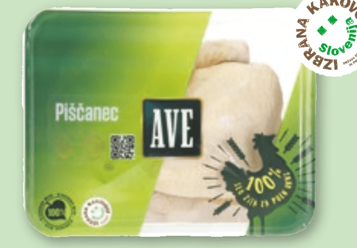 Domači piščanec IK 1 kg Ave - Akcija v trgovini Spar